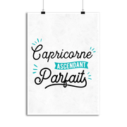 Affiche capricorne ascendant parfait
