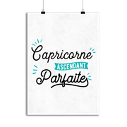Affiche capricorne ascendant parfaite
