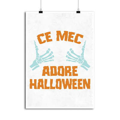 Affiche ce mec adore halloween