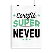 Affiche certifié super neveu
