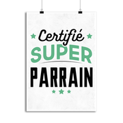 Affiche certifié super parrain