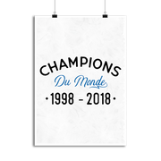 Affiche champions du monde sport