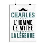 Affiche charles l'homme le mythe la légende