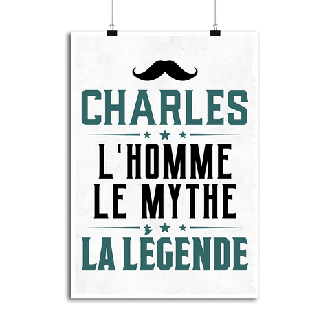 Affiche charles l'homme le mythe la légende