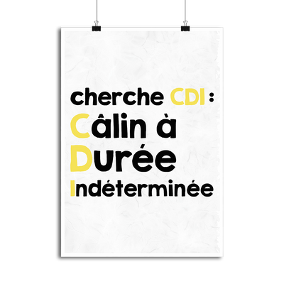 Affiche cherche cdi