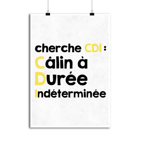 Affiche cherche cdi