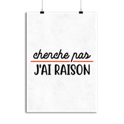 Affiche cherche pas j'ai raison