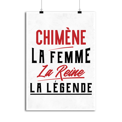 Affiche chimène la femme la reine la légende