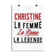 Affiche christine la femme la reine la légende