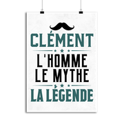 Affiche clément l'homme le mythe la légende