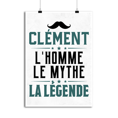 Affiche clément l'homme le mythe la légende