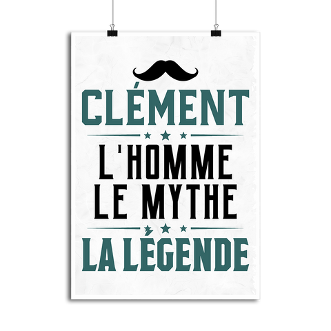 Affiche clément l'homme le mythe la légende