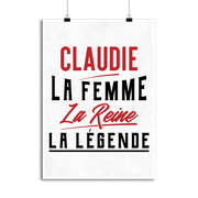 Affiche claudie la femme la reine la légende