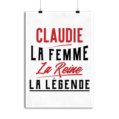 Affiche claudie la femme la reine la légende