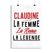 Affiche claudine la femme la reine la légende