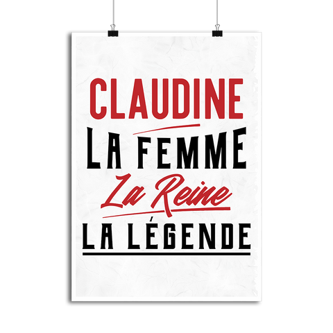 Affiche claudine la femme la reine la légende