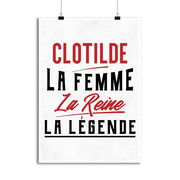 Affiche clotilde la femme la reine la légende