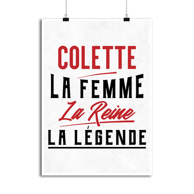Affiche colette la femme la reine la légende