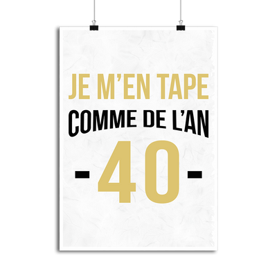 Affiche comme de l'an 40