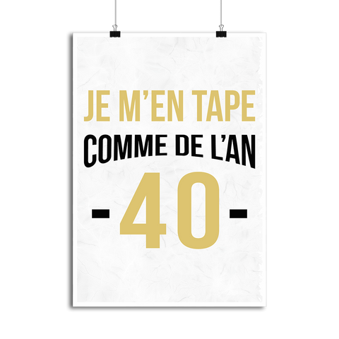 Affiche comme de l'an 40