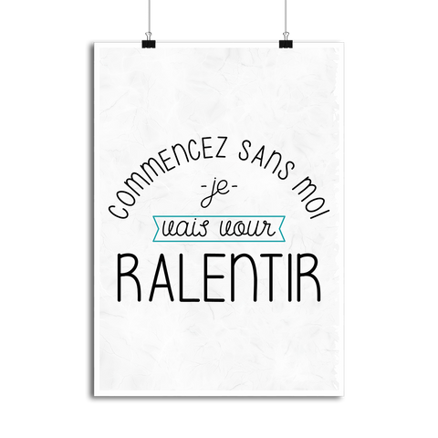Affiche commencez sans moi