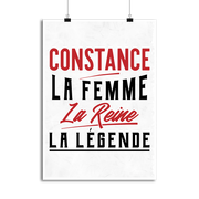Affiche constance la femme la reine la légende