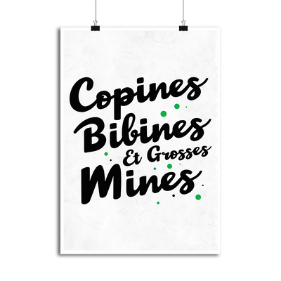 Affiche copines & bibines