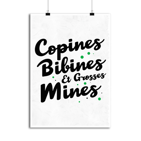Affiche copines & bibines