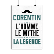 Affiche corentin l'homme le mythe la légende