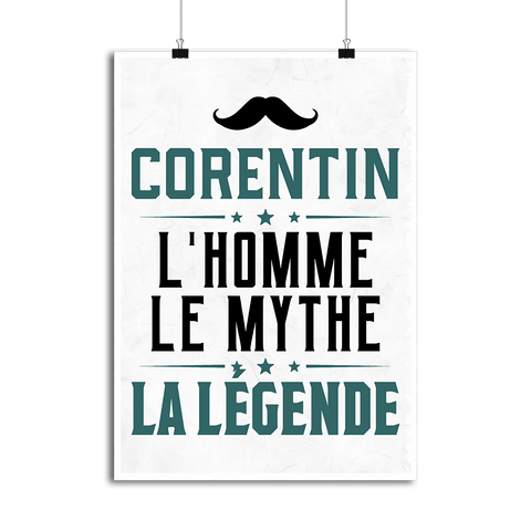 Affiche corentin l'homme le mythe la légende