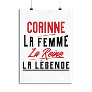 Affiche corinne la femme la reine la légende