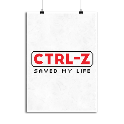 Affiche ctrl-z saved my life