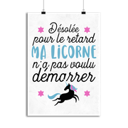 Affiche désolée pour le retard