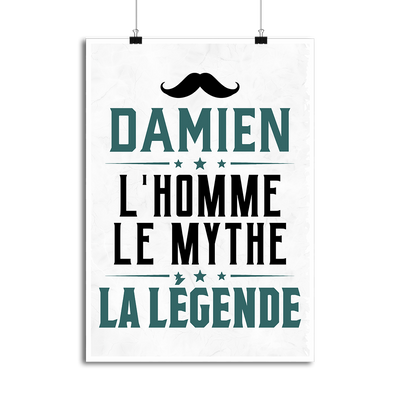 Affiche damien l'homme le mythe la légende