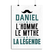 Affiche daniel l'homme le mythe la légende