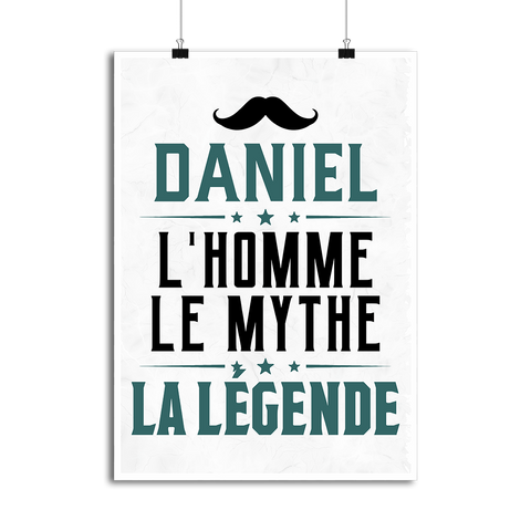 Affiche daniel l'homme le mythe la légende