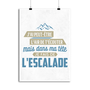 Affiche dans ma tête escalade