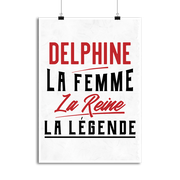 Affiche delphine la femme la reine la légende