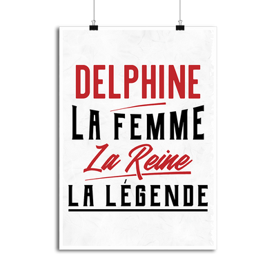 Affiche delphine la femme la reine la légende