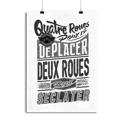 Affiche deux roues pour s'éclater