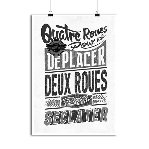 Affiche deux roues pour s'éclater