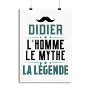 Affiche didier l'homme le mythe la légende