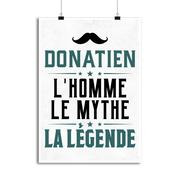 Affiche donatien l'homme le mythe la légende