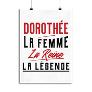 Affiche dorothée la femme la reine la légende