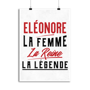 Affiche eléonore la femme la reine la légende