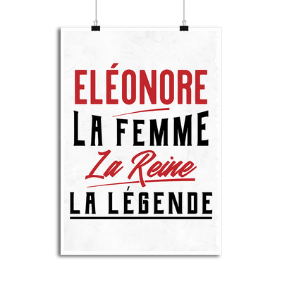 Affiche eléonore la femme la reine la légende