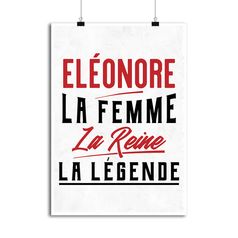 Affiche eléonore la femme la reine la légende