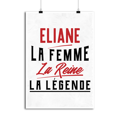 Affiche eliane la femme la reine la légende