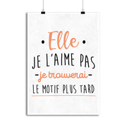 Affiche elle je l'aime pas