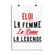 Affiche eloi la femme la reine la légende